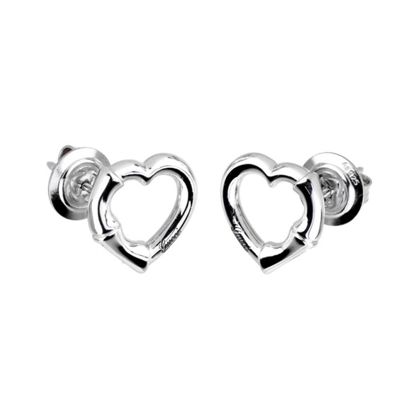 gucci heart earrings studs